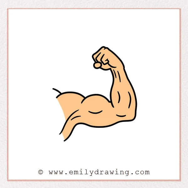 Preview of Muscular Arm drawing